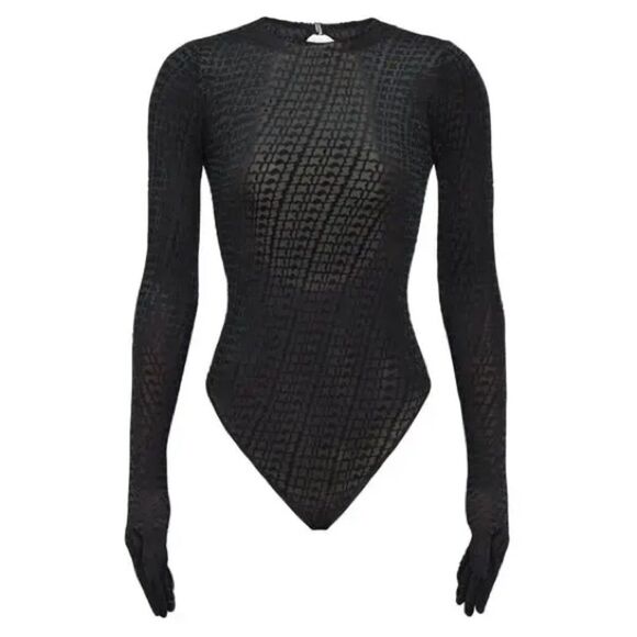 Skims Velvet Glove Bodysuit - Soot - 4x - Picture 2 of 11